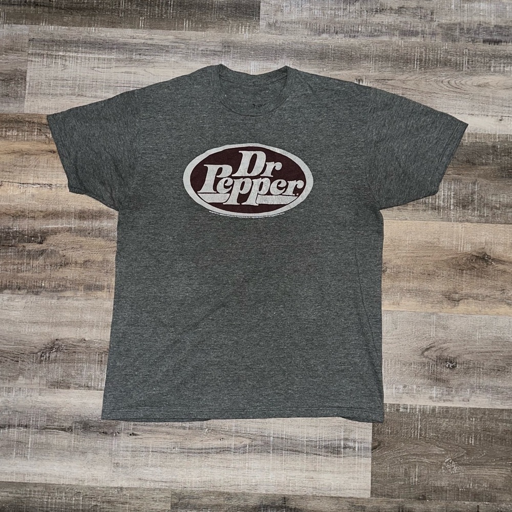 Dr Pepper Gray Short Sleeve Tee